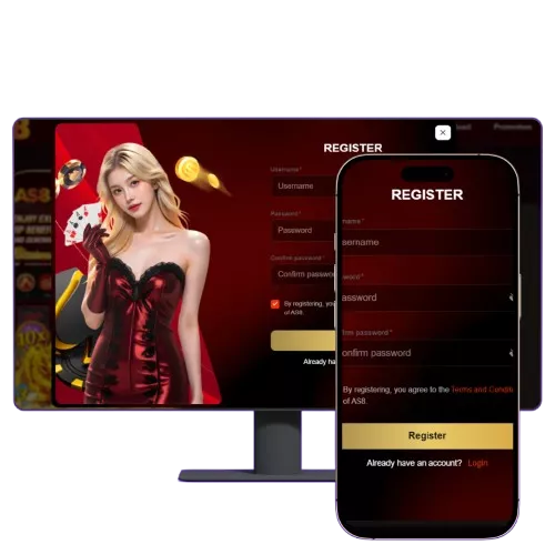 AS8 Game Register - Create New Account